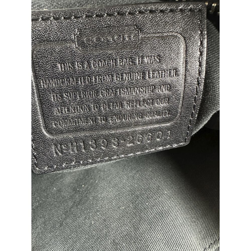 *Flawed* Coach Legacy Leather Double Gusset Crossbody Bag Black Leather 26601 - Picture 3 of 16